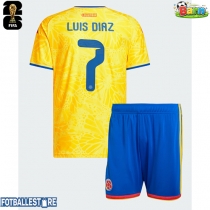 Colombia Luis Diaz #7 Hjemmedraktsett Barn VM 2026 Kortermet (+ Korte bukser)